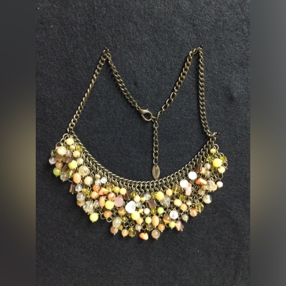 Vintage Coldwater Creek Cha Cha Natural Stones necklace